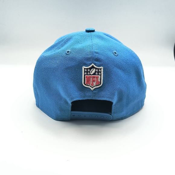 New Era Carolina Panthers Flat Bill Hat Fifty Nine Fifty Adjustable Snap Back - Picture 3 of 7